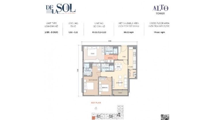 Dela Sol từ 1-2-3PN-Penthouse  TT 30% cho đến khi nhận nhà, CK 12%